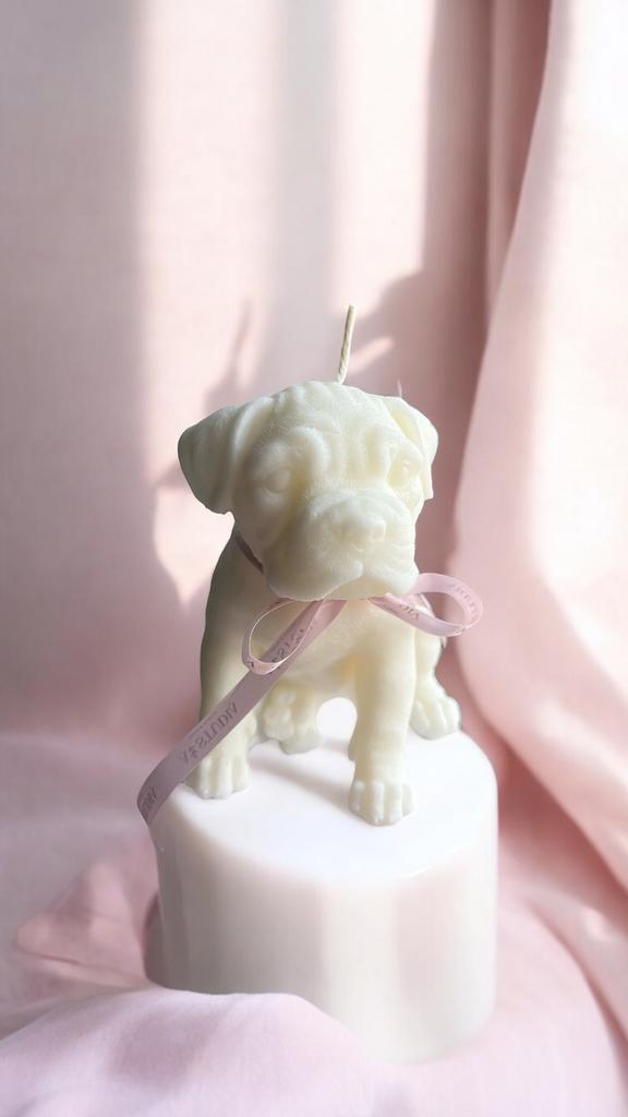 Свеча Боксер щенок ручной работы