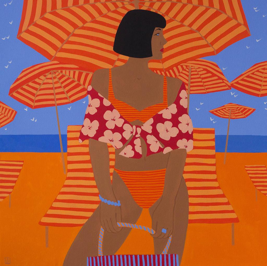 картина пляж Мандарин Художник Щепина Екатерина