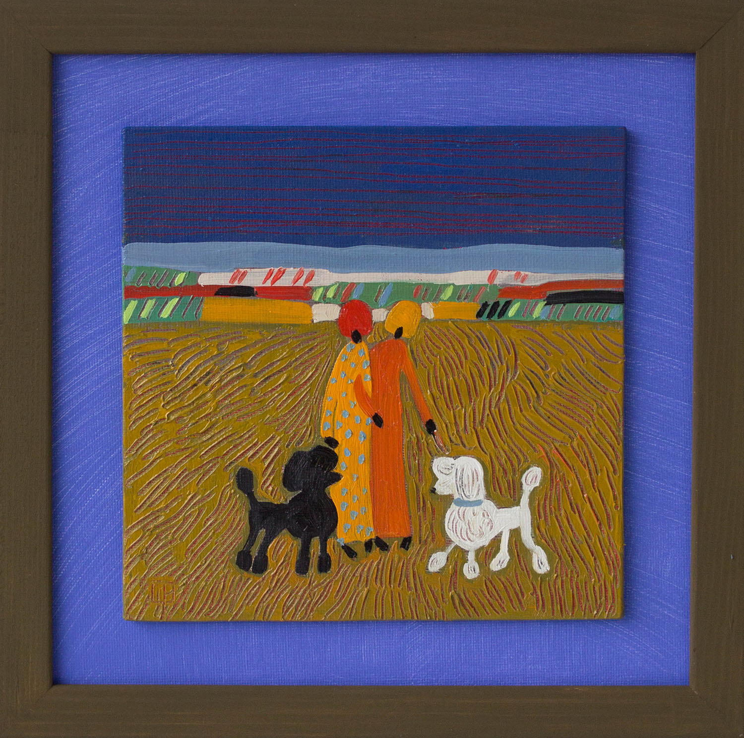 Картина "Встреча" из серии "Жизнь маленьких людей"