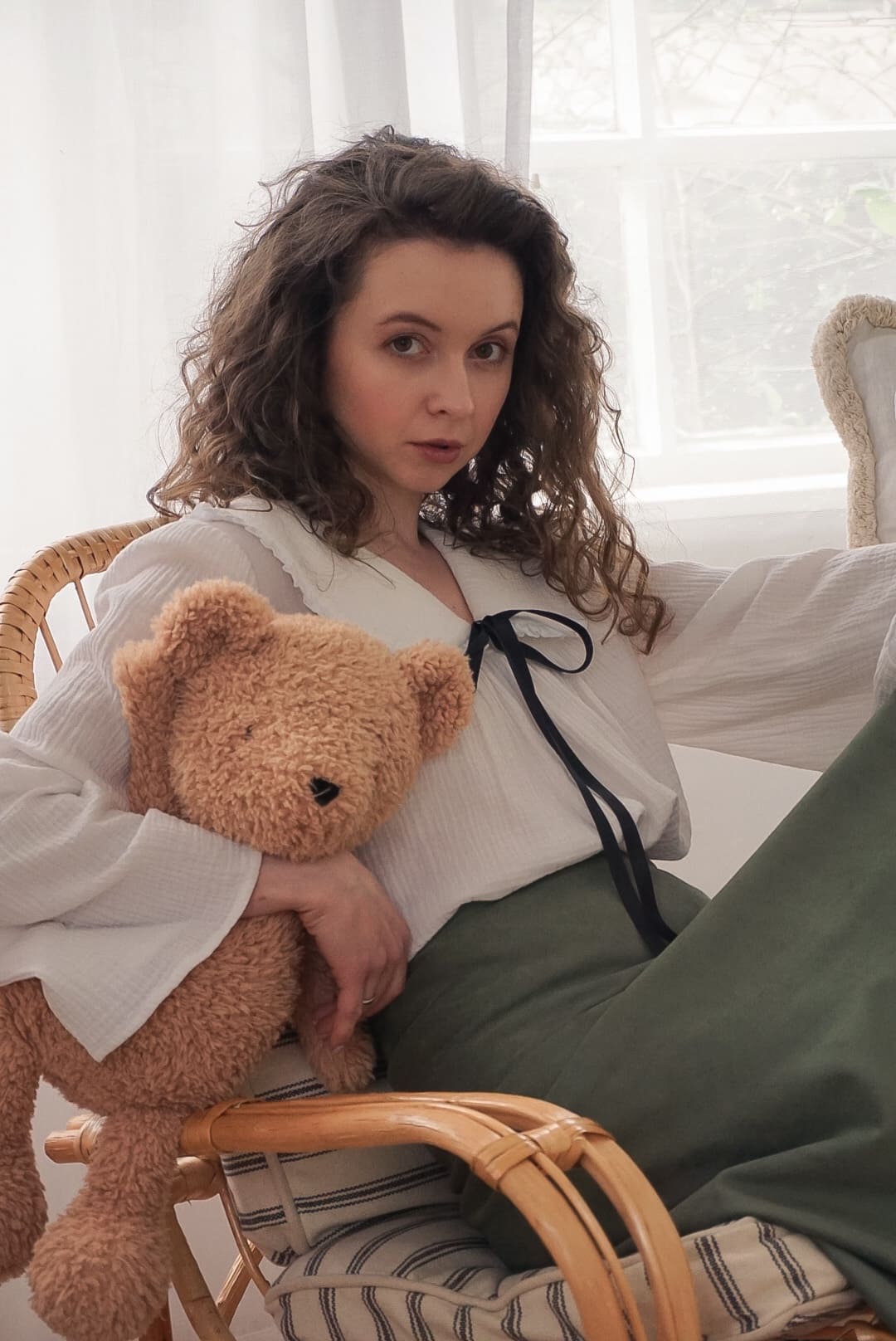 Блуза с воротничком