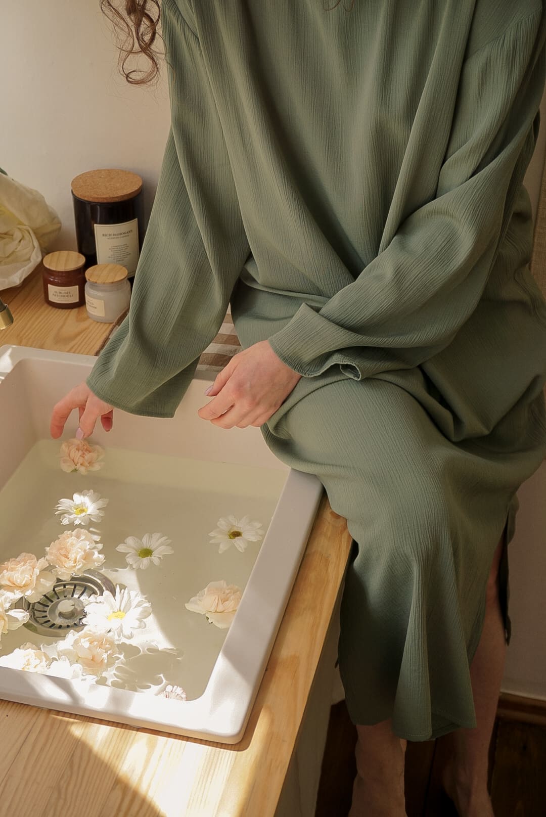 Платье oversize с разрезами