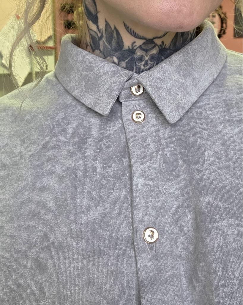 THE ARMOR Рубашка блузка серая