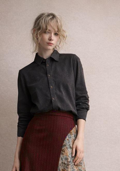 THE ARMOR Рубашка блузка черная