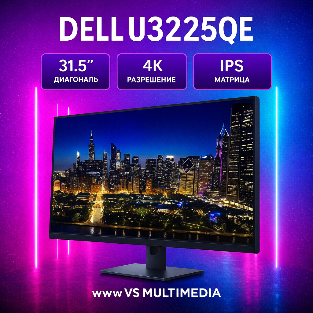 Dell UltraSharp U3225QE 32" 4K Thunderbolt Hub Monitor