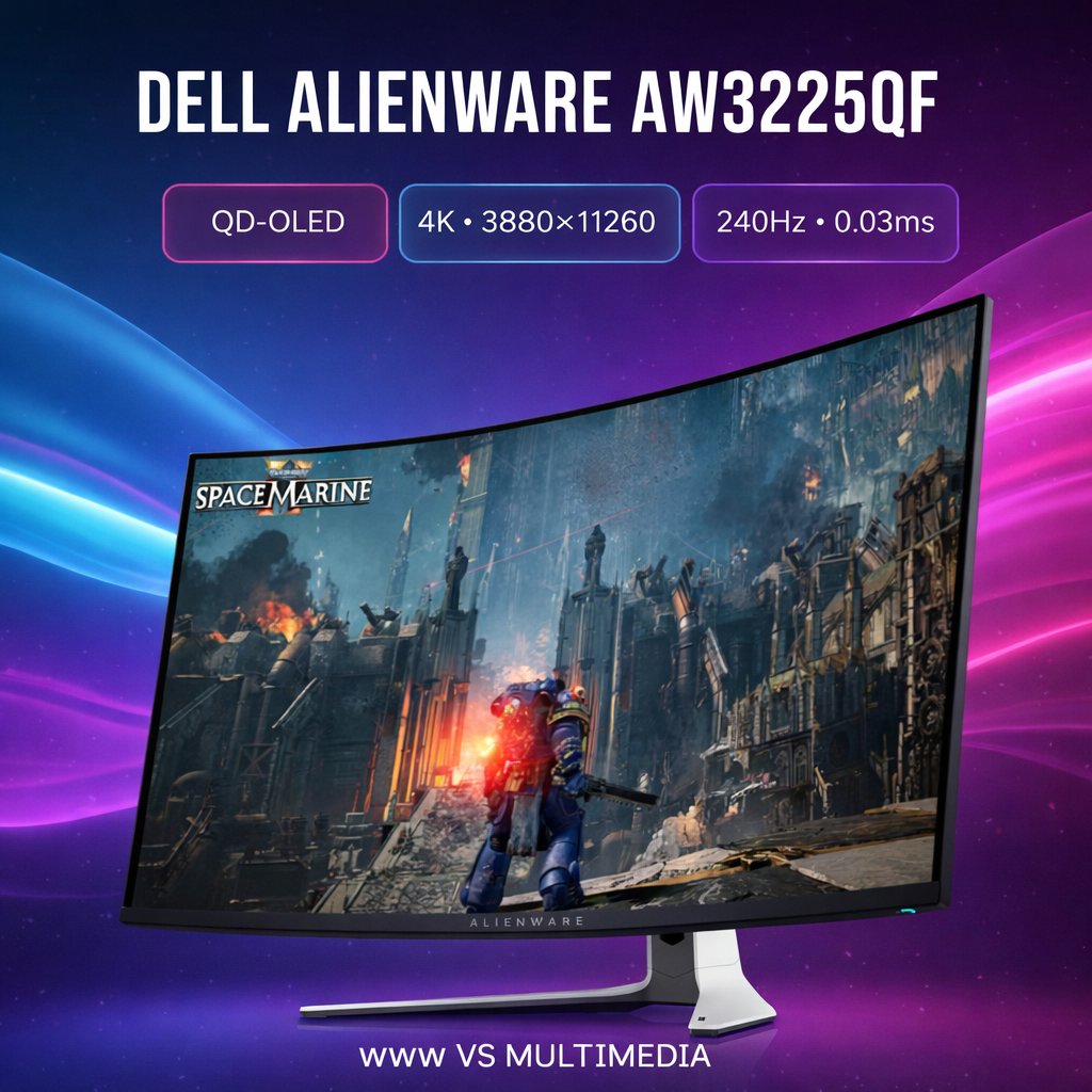 Dell Alienware AW3225QF 31.6" QD-OLED 4K UHD Curved 240 Hz Monitor