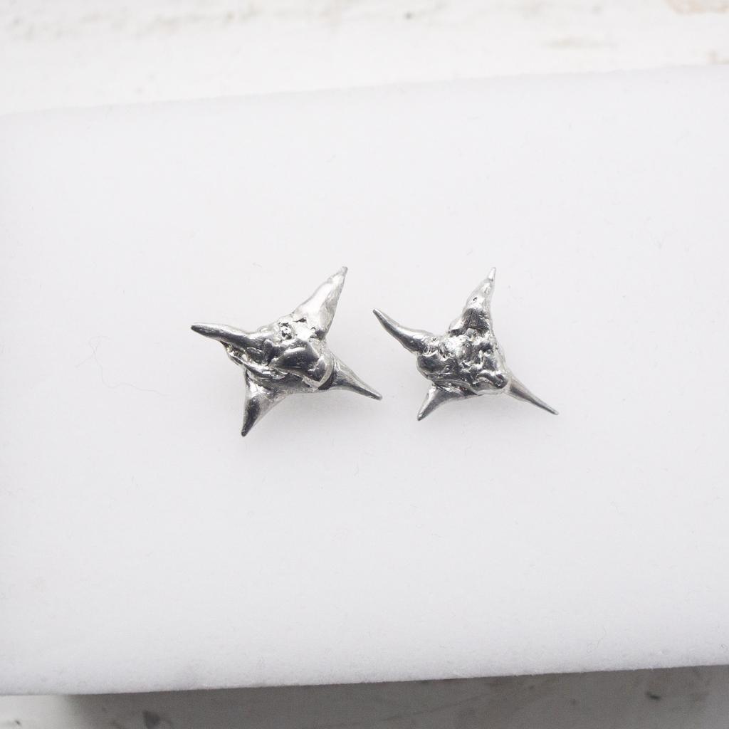 Пусеты ASSYMETRIC STARS vitruvian