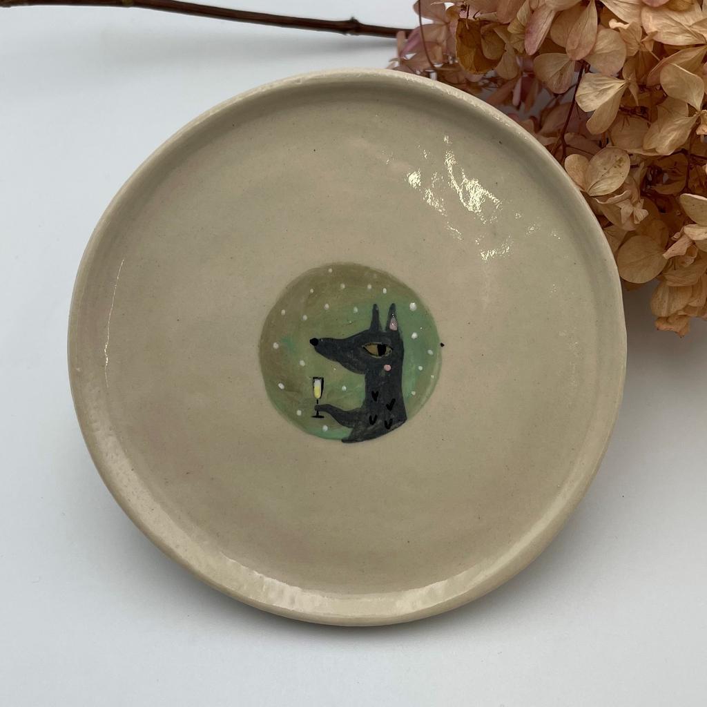 Тарелка с волком