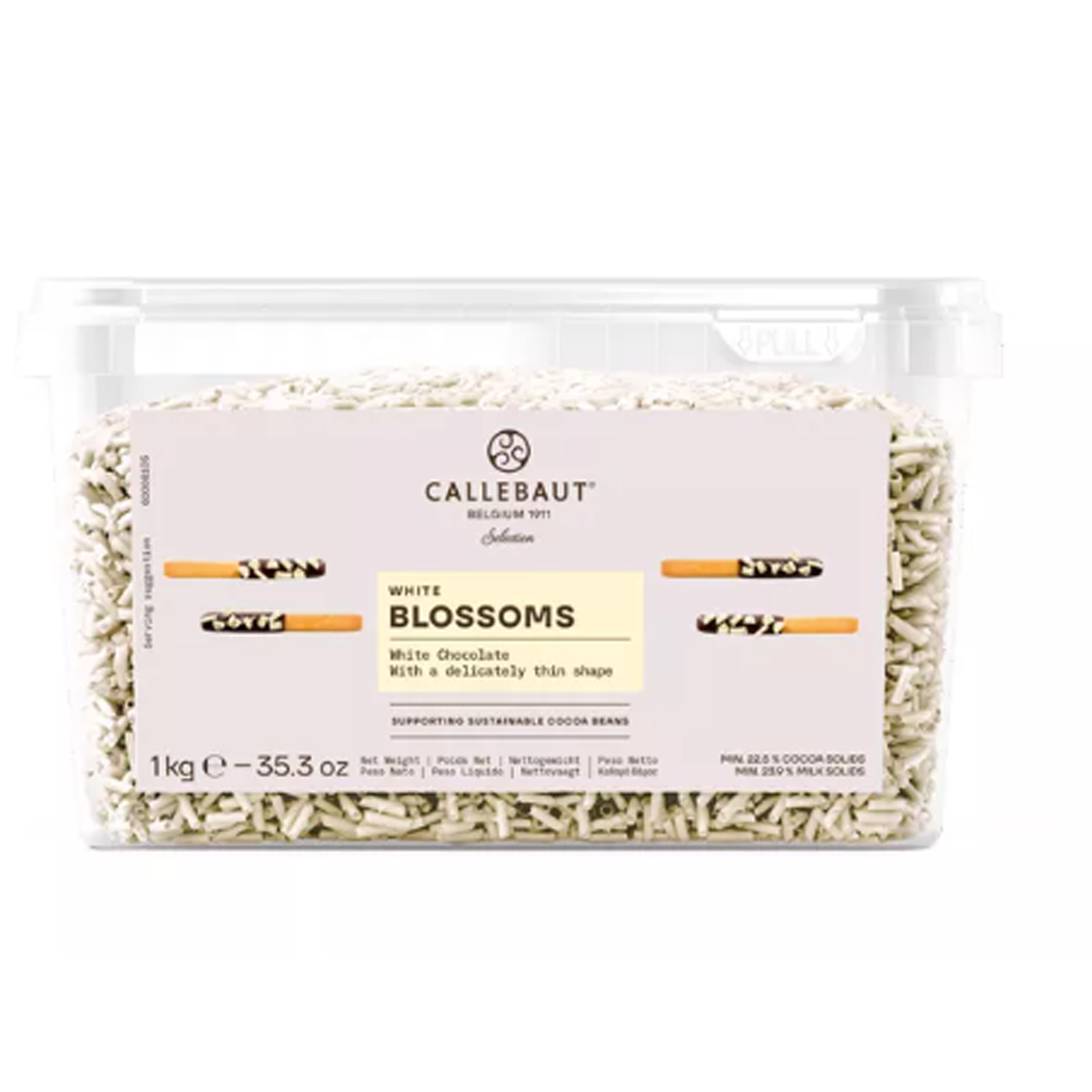 Шоколадные завитки Blossoms White Callebaut