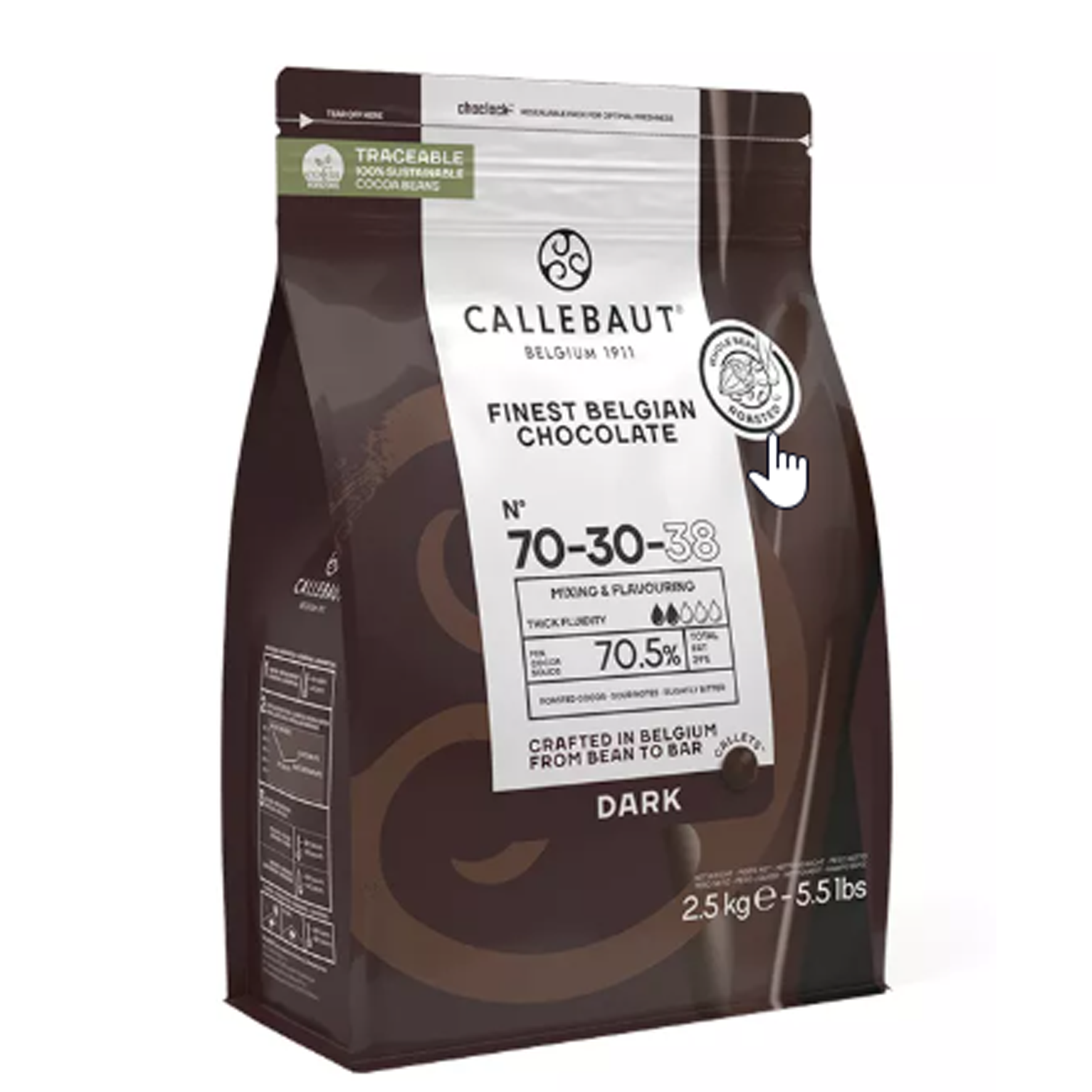 Шоколад горький 70,5% Callebaut 70-30-38