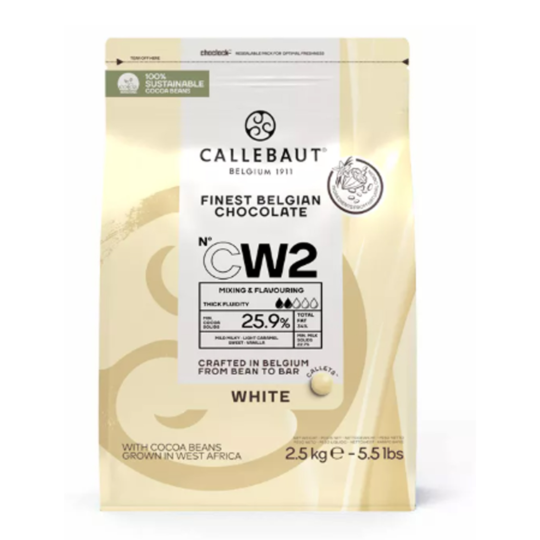 Шоколад белый 25,9% Callebaut CW2