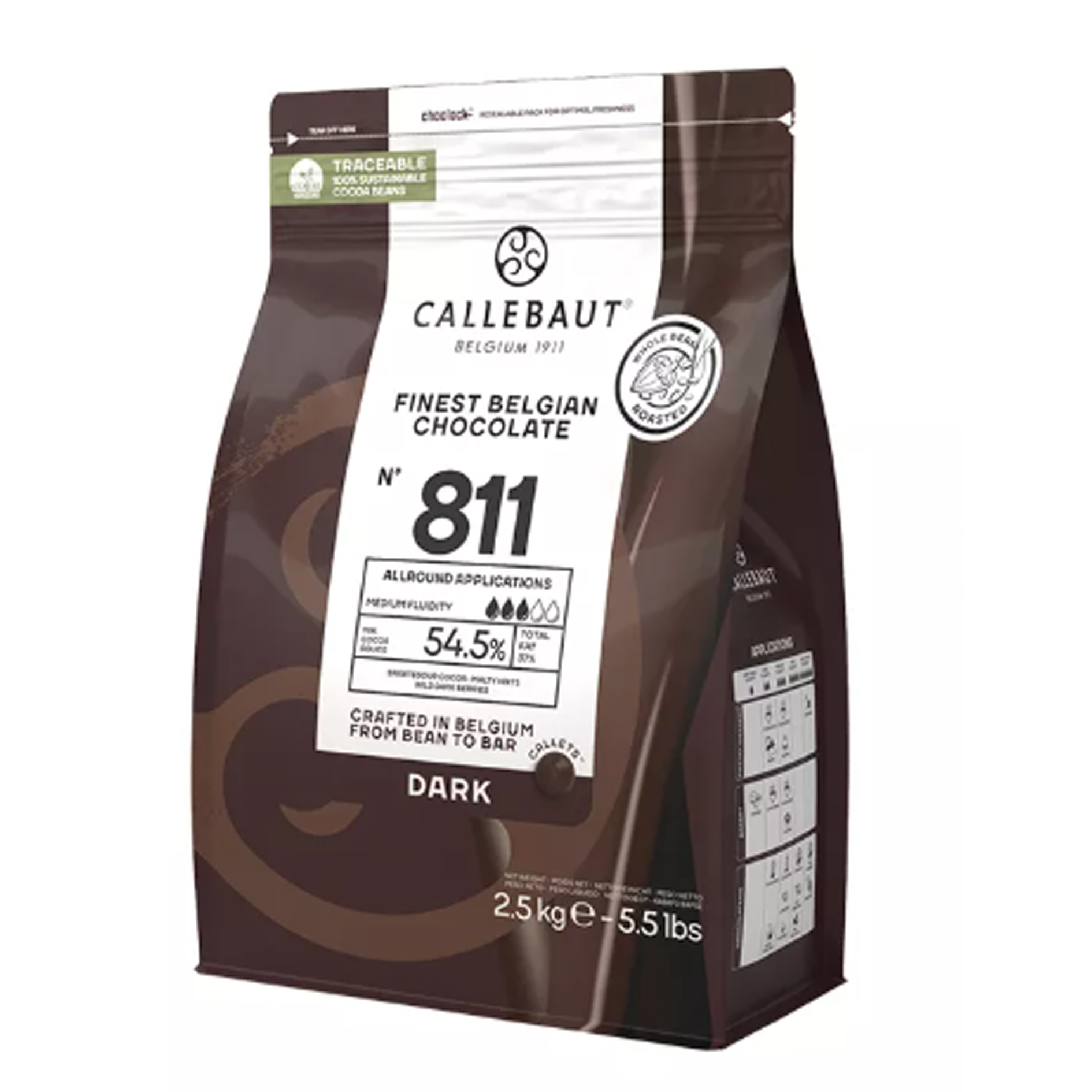 Шоколад темный 54,5% Callebaut 811