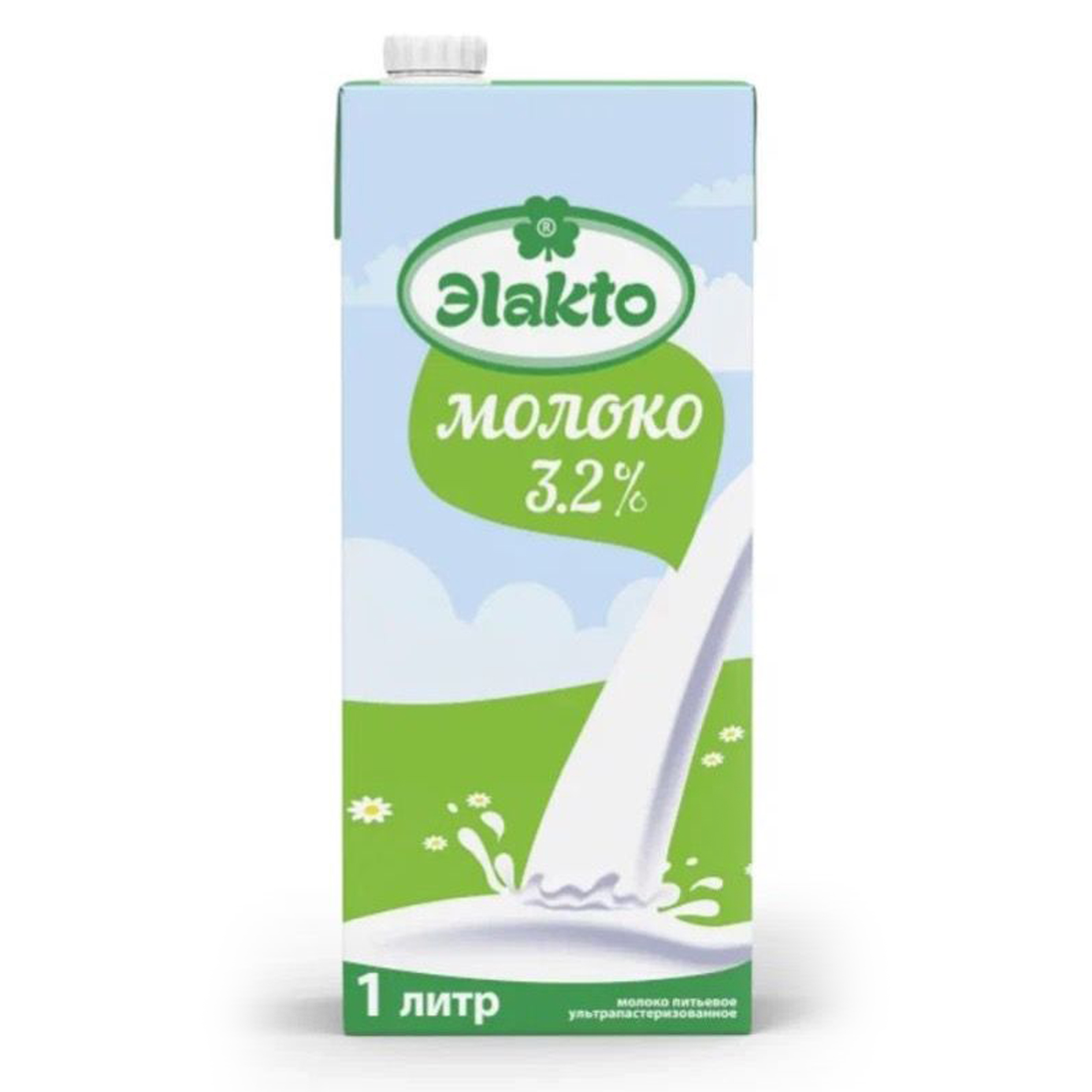 Молоко Элакто 3,2% 1л.