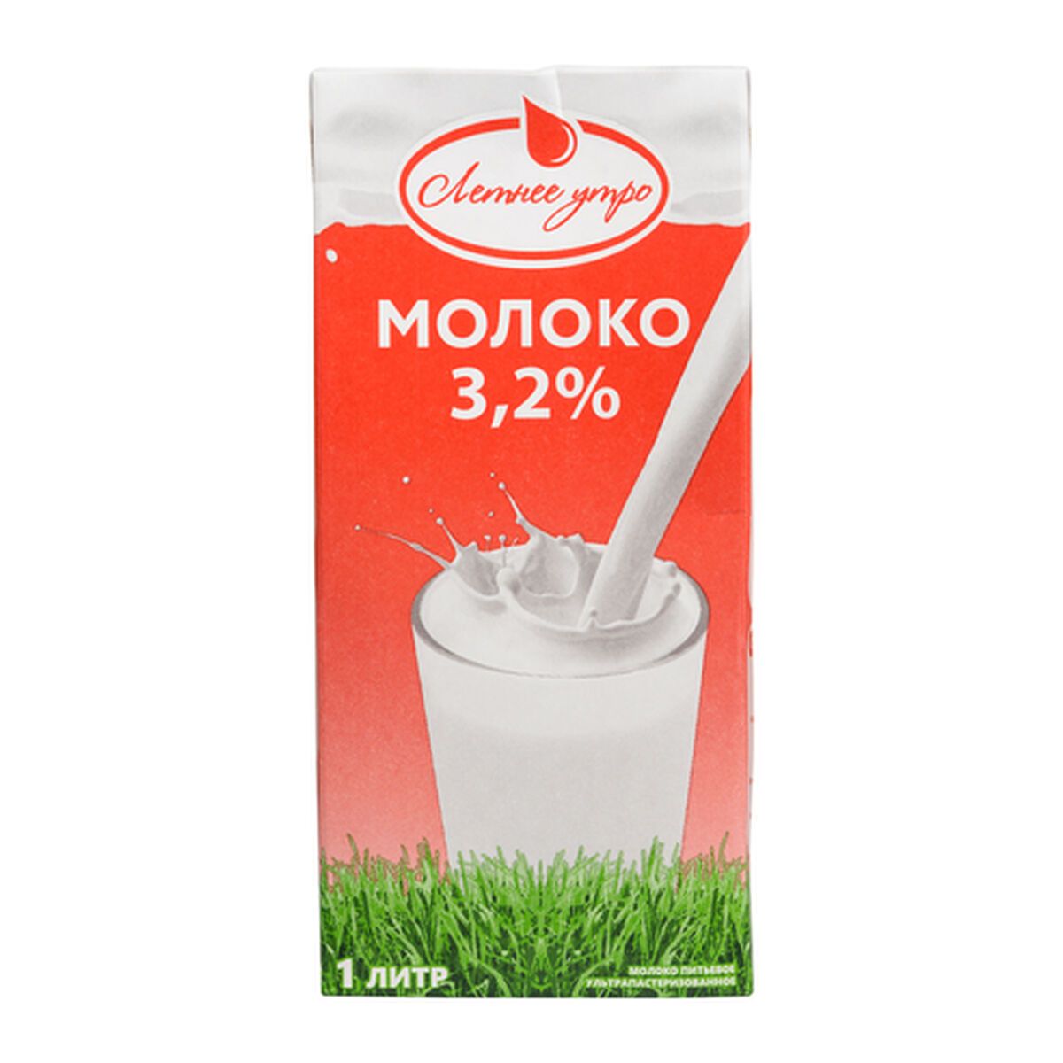 Молоко Летнее утро 3,2% 0,99л.