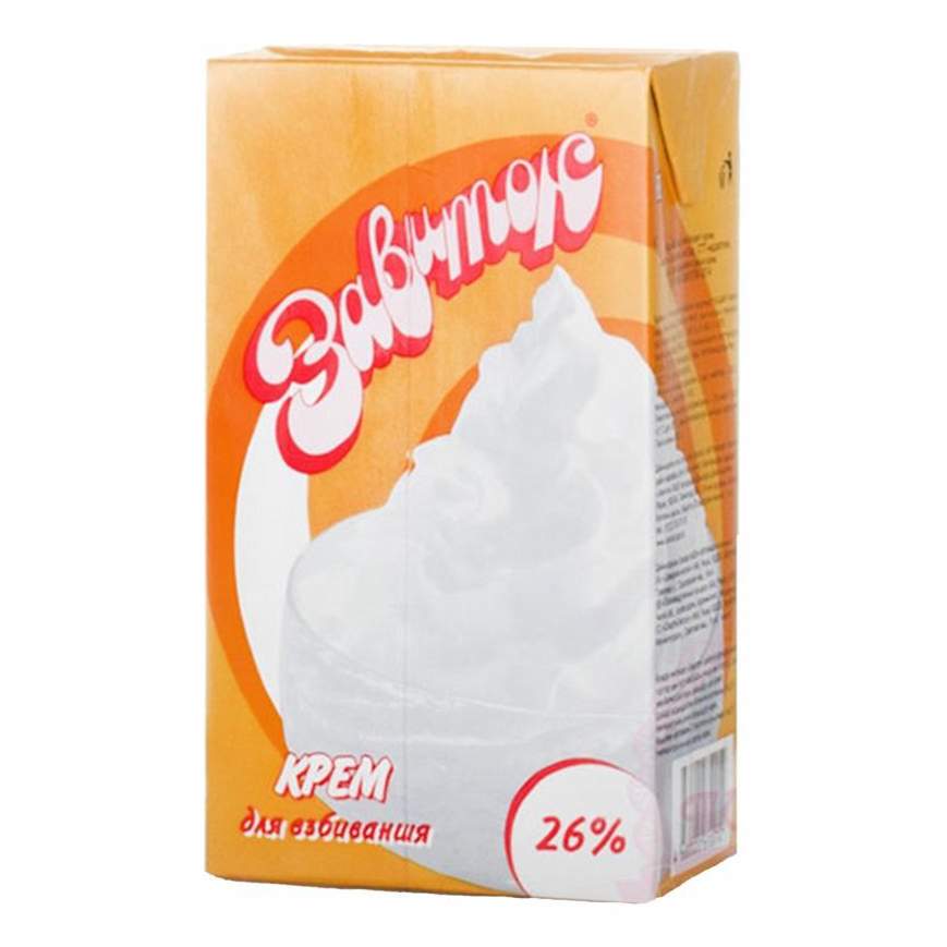 Растительные сливки Завиток 26% 1л.