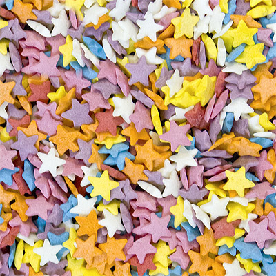 Посыпка Звезды разноцветные