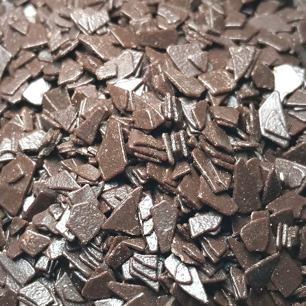 Посыпка крошка темная глянцевая