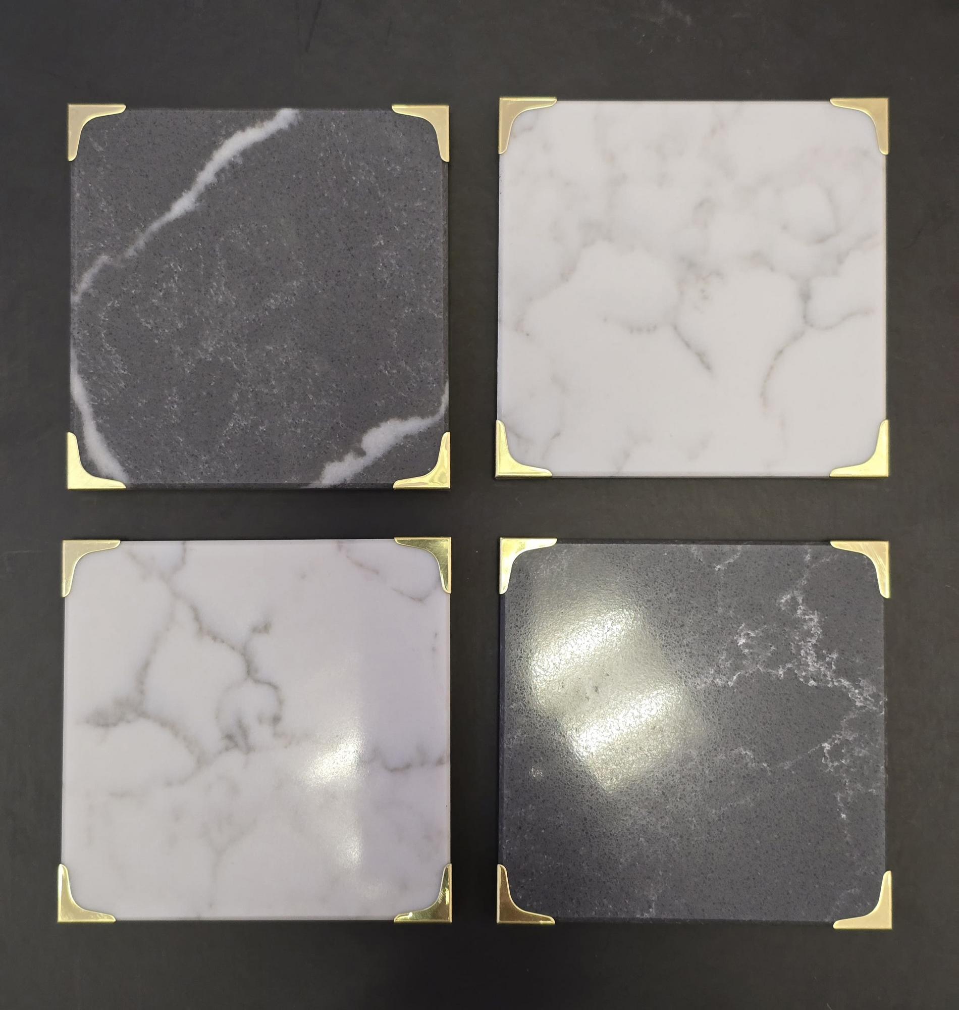 Набор из 4-х подставок под стаканы из кварца (ПК-01)