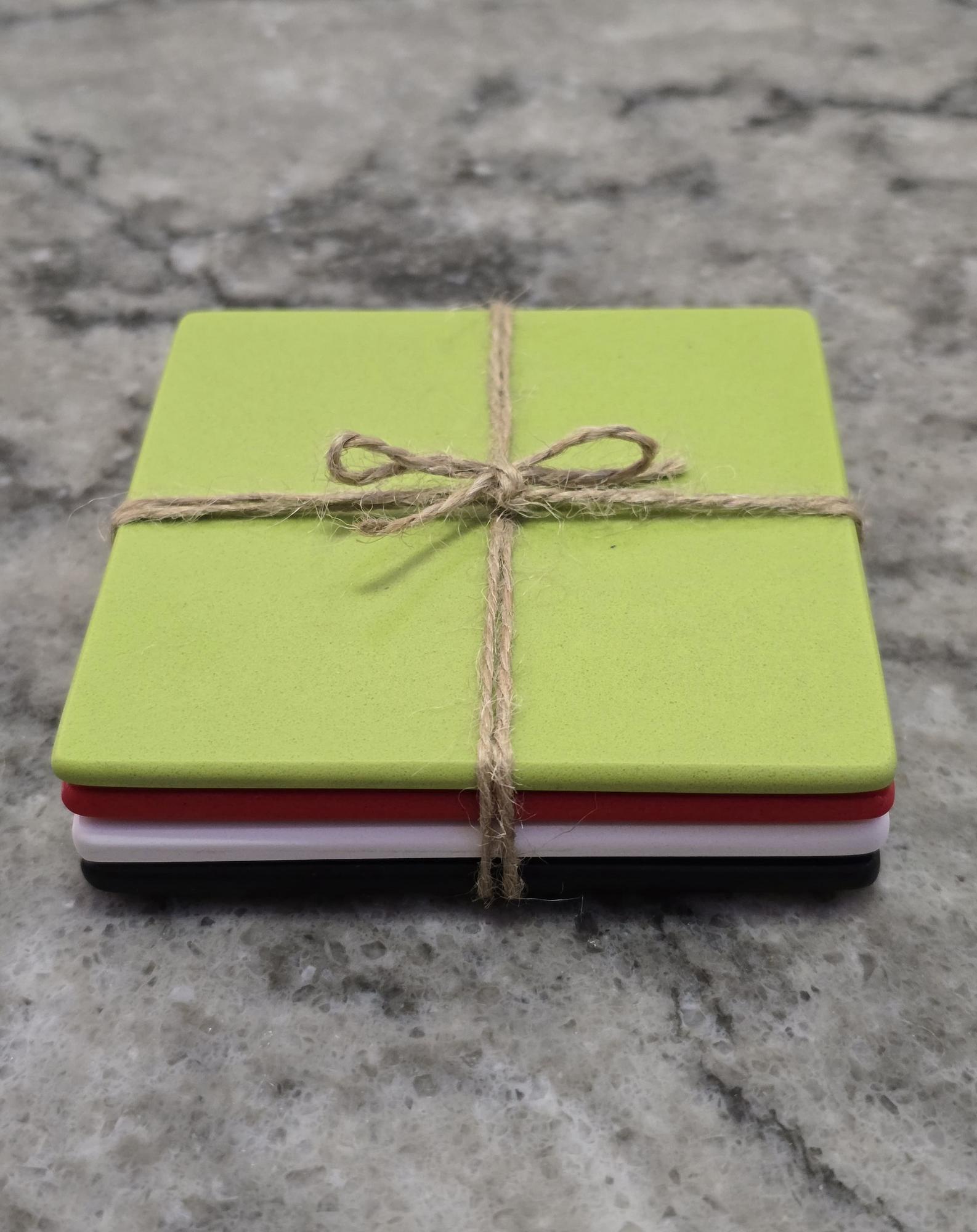 Набор из 4-х подставок под стаканы Мультиколор (ПК-03)