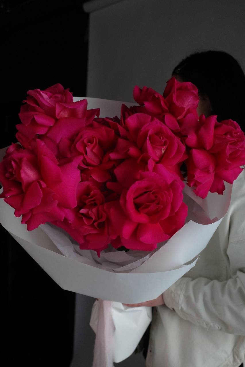 Монобукет французских роз