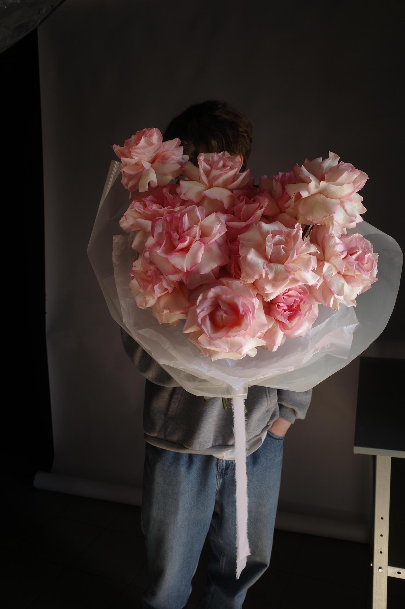 Монобукет французских роз