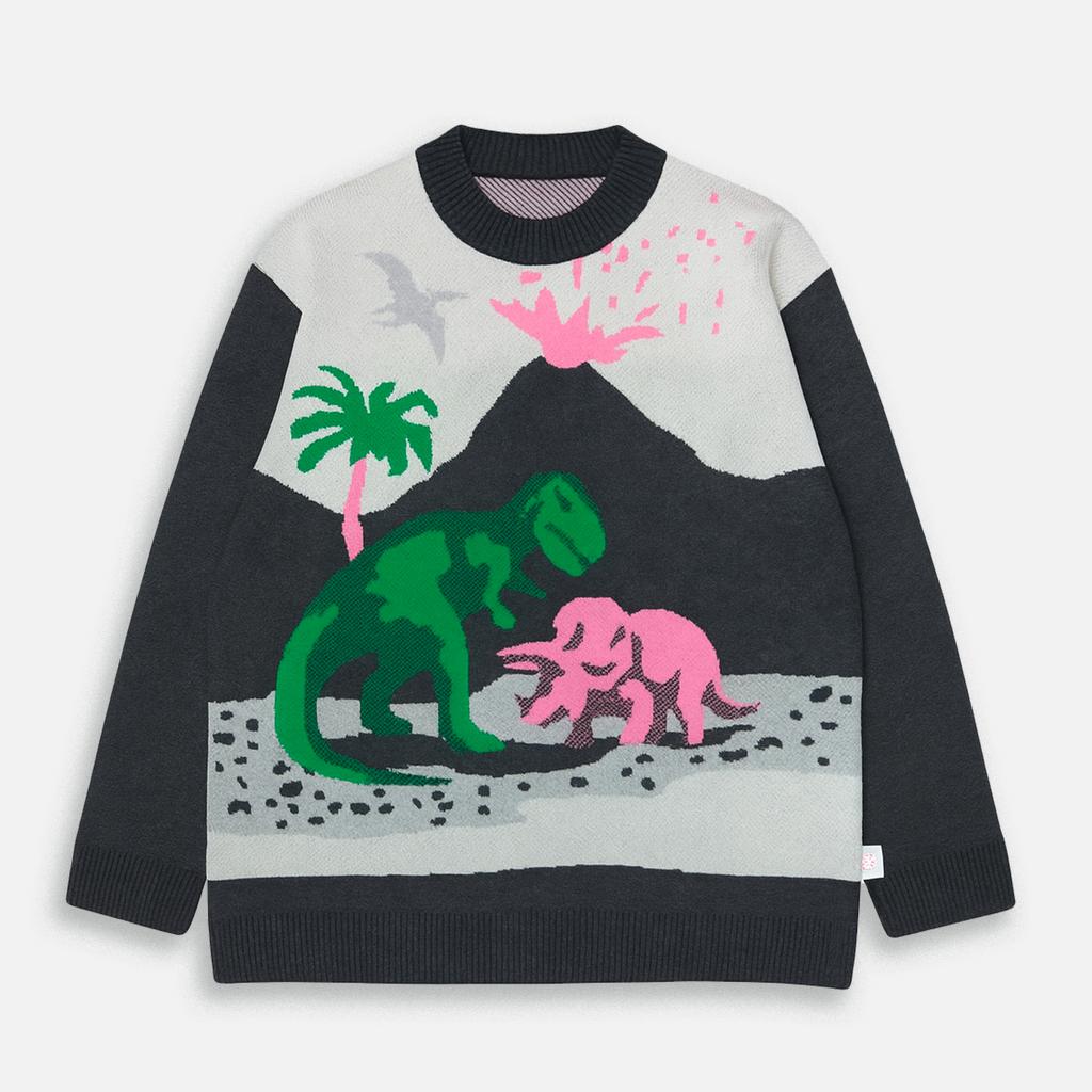 СВИТЕР DINO BATTLE CLUB LIGHT GREY