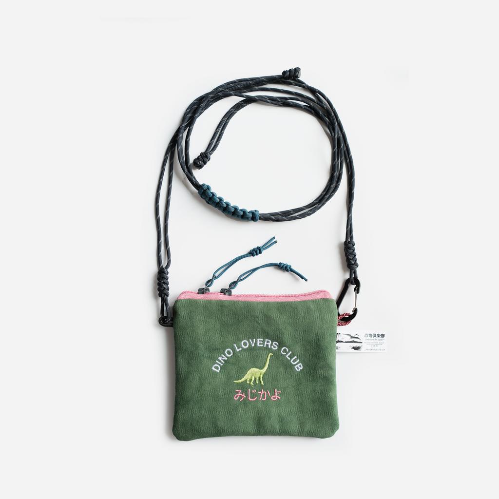 СУМКА С ВЫШИВКОЙ DINO LOVERS CLUB SACOCHE BAG GREEN