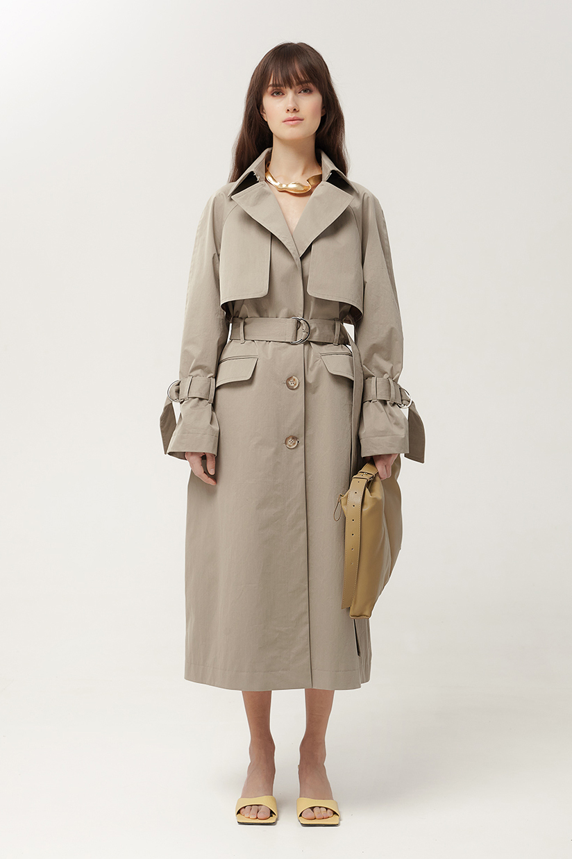 Тренч ODELIN Storm grey