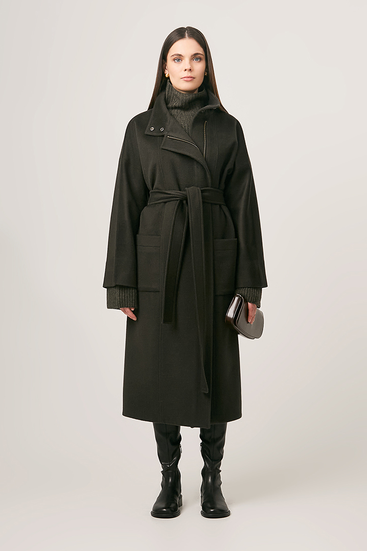 Пальто ANNY свободного кроя из шерсти