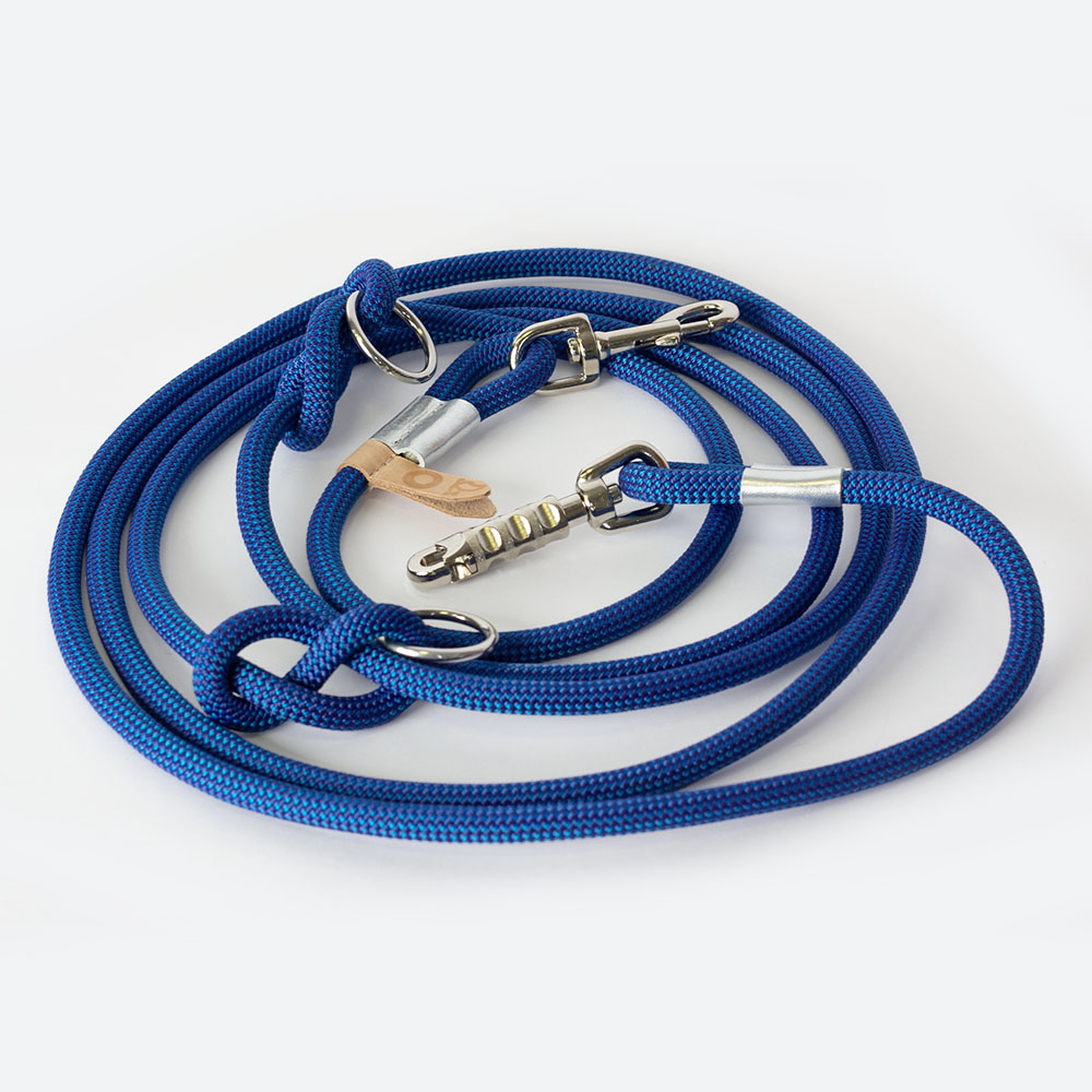 Синий поводок-перестежка