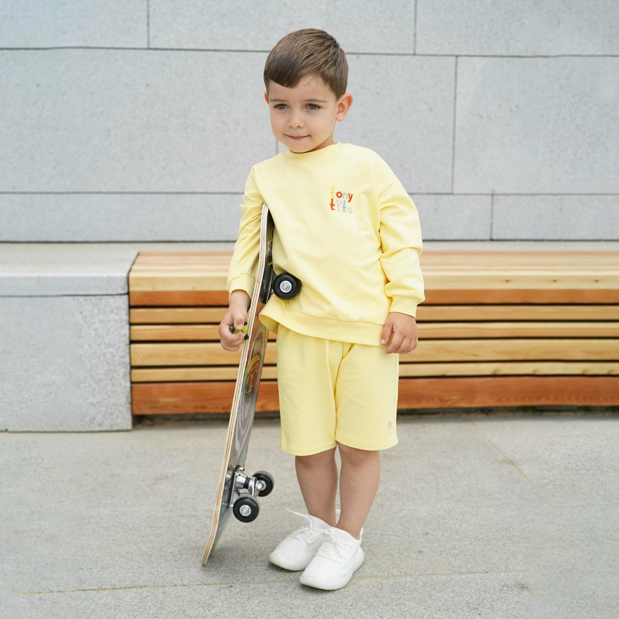 Костюм из тонкого футера Mango Smoothie/Манговый коктейль