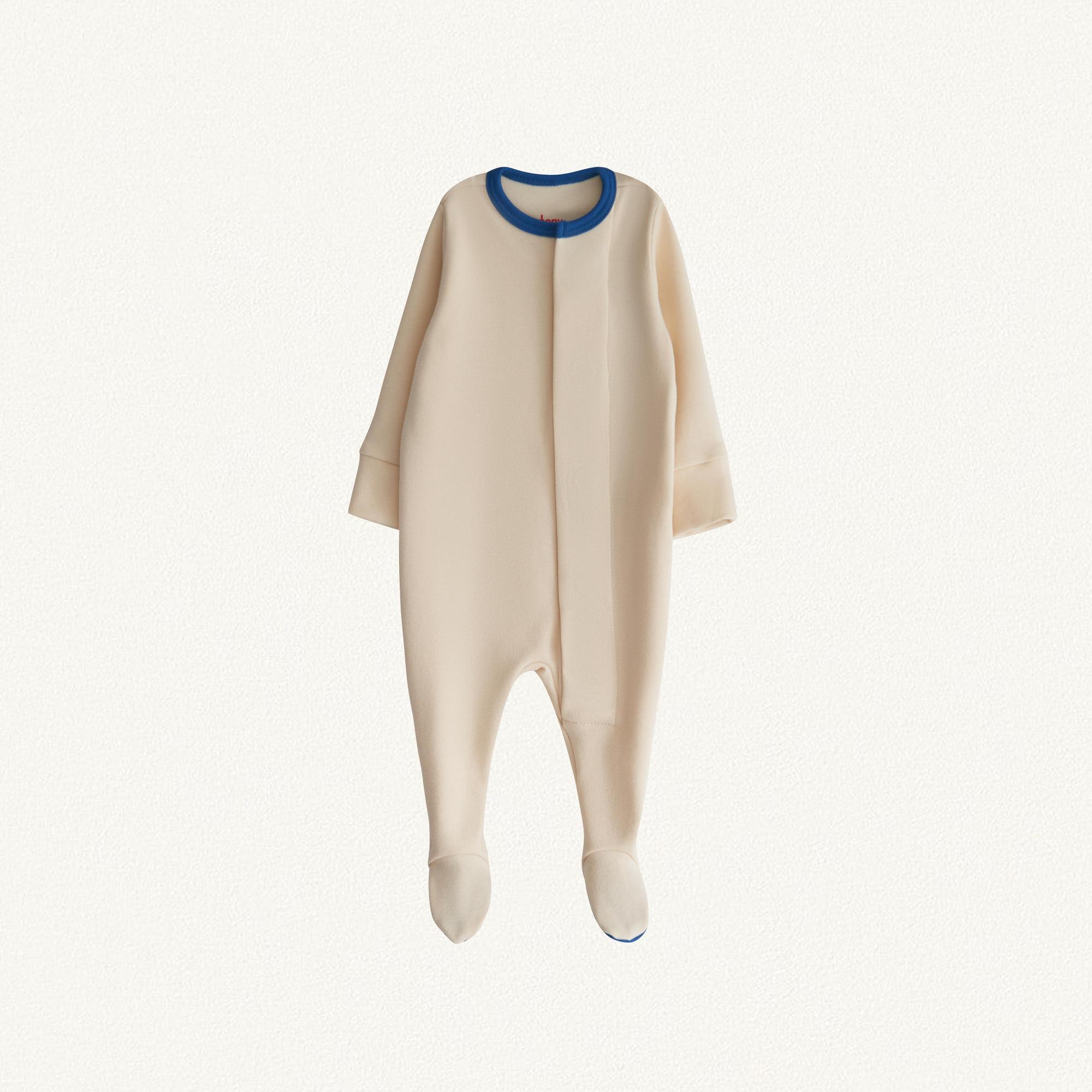 Слип-комбинезон Sugar Blue/Бежевый с голубым