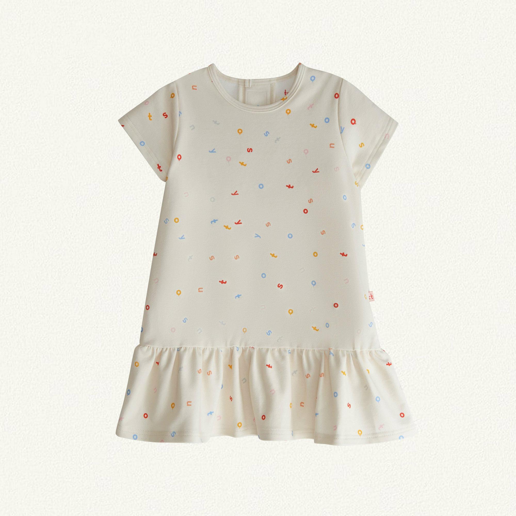 Платье c коротким рукавом Baby Letters/Маленькие буквы