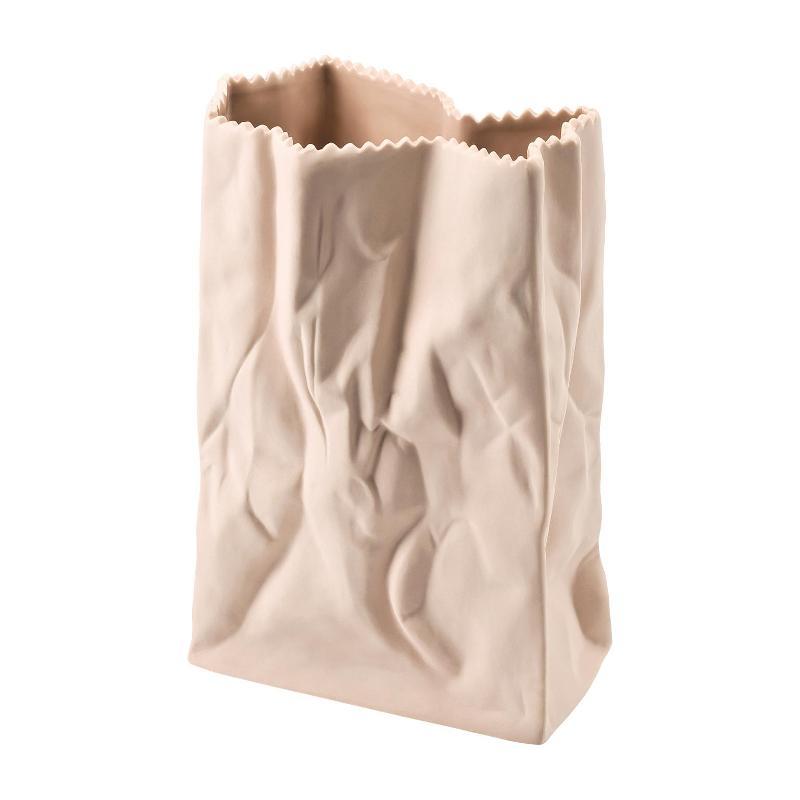 Rosenthal. Ваза мятый пакет, цвет: сameo 18 см