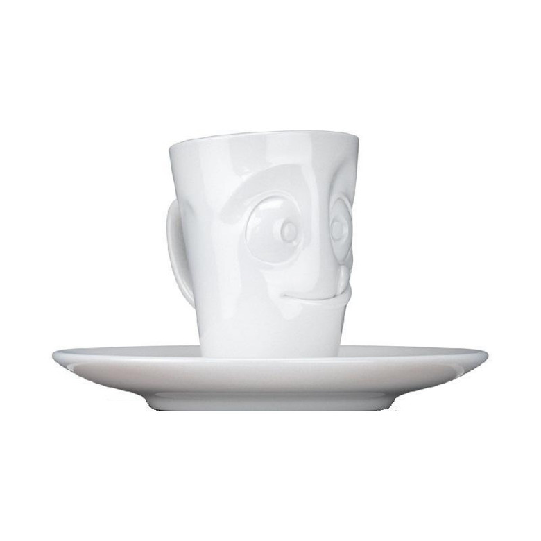 Tassen. Чашка для эспрессо с ручкой 'Лакомство', цвет: белый 80 мл