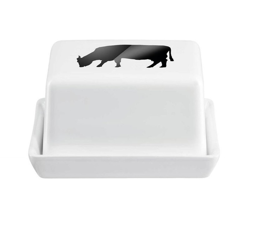 ASA GRANDE. Масленка с коровьим мотивом 11 x 8,5 см