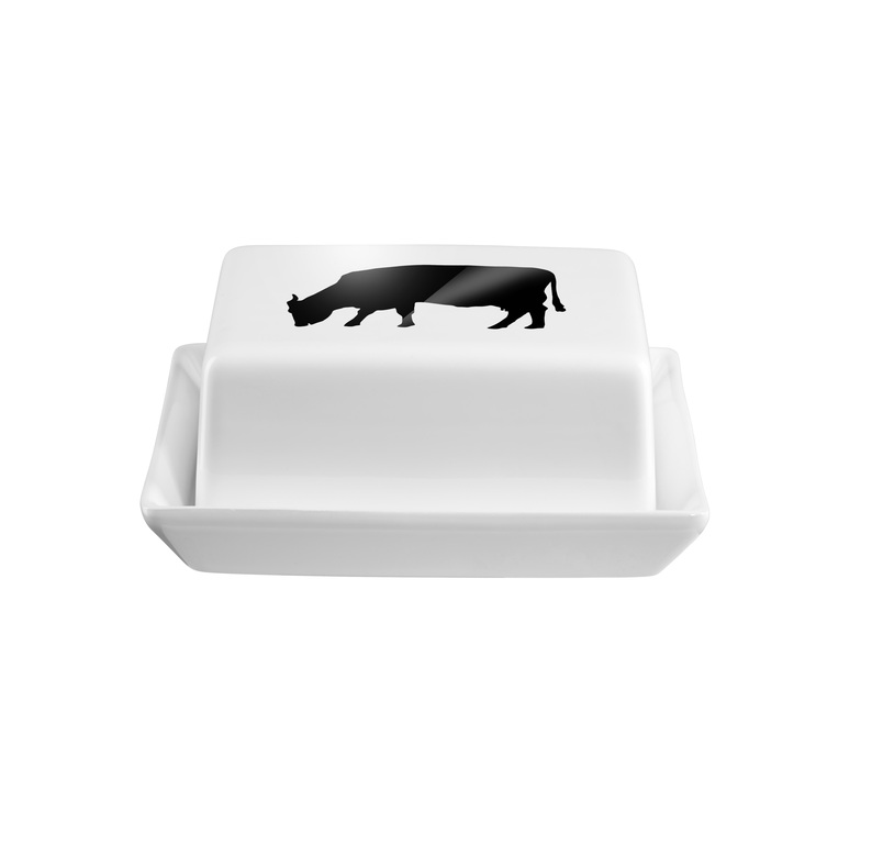 ASA GRANDE. Масленка мотив корова 16,5 х 13,5 см