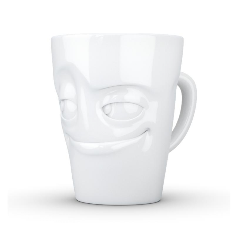 Tassen. Кружка с ручкой 'Хитрец', цвет: белый 350 мл