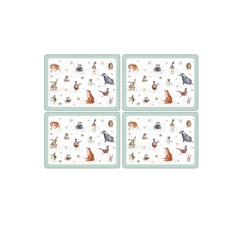 Royal Worcester Wrendale. 176 4 подставки под горячее 40х30 см