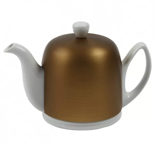 Degrenne Salam White. Чайник заварочный на 6 чашек с крышкой бронзового цвета 900 мл