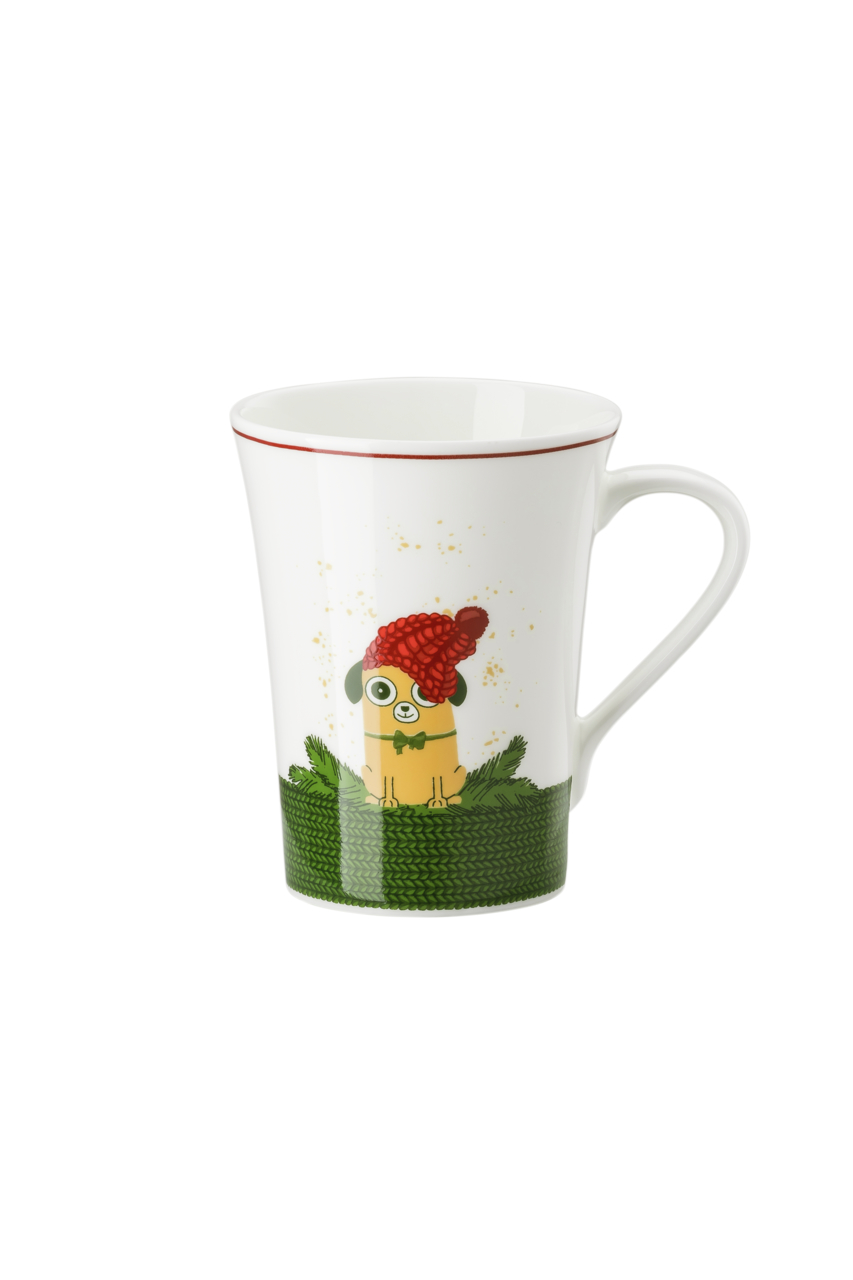 Hutschenreuther Christmas time dishes. Кружка с ручкой 'Собака' 400 мл