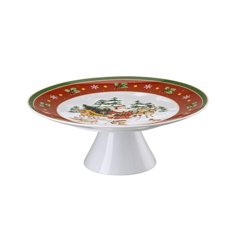 Hutschenreuther Happy Christmas. Блюдо на ножке 28x10 см
