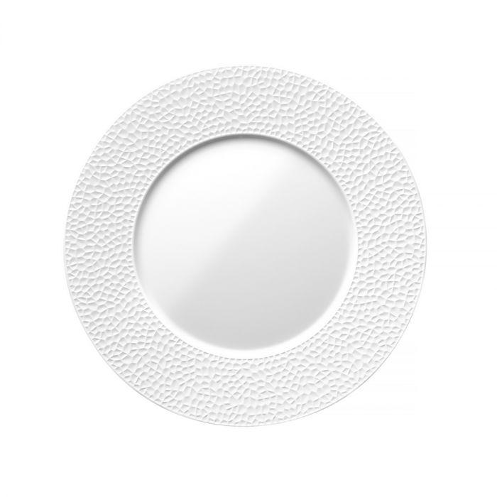 Degrenne Collection L BLANC. Набор: 6 тарелок с фактурным краем 28 см