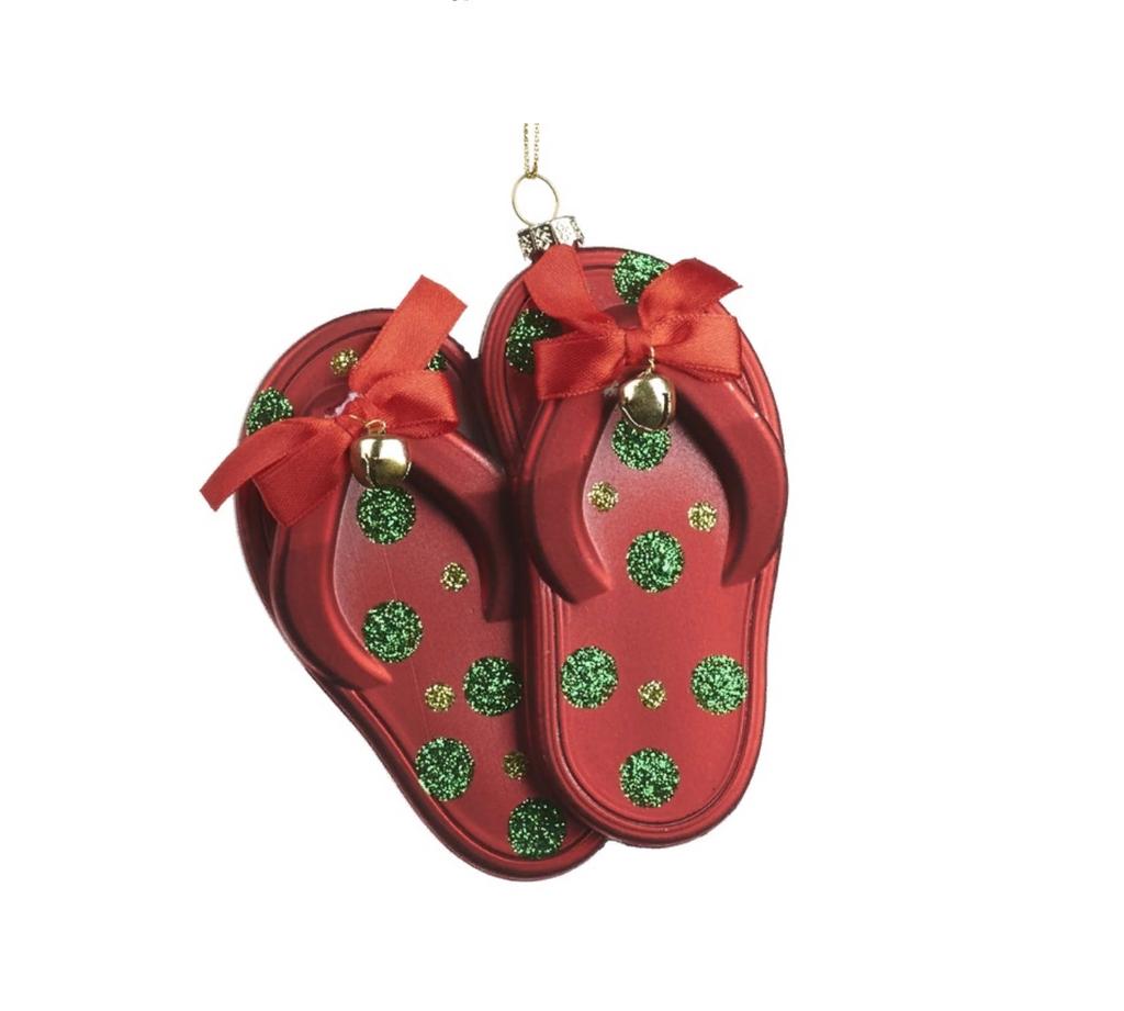 Goodwill. Рождественские тапочки в горошек 10 см