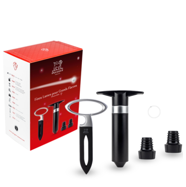 Peugeot. Подарочный набор: Штопор Mathus + Вакуумный насос для вина Epivac + 2 пробки для вина