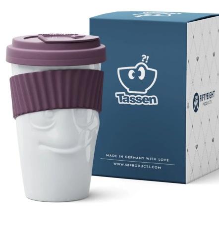 Tassen. Кружка для путешествий 'Лакомство', цвет крышки: винный