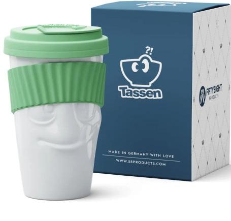 Tassen. Кружка для путешествий 'Лакомство', цвет крышки: мятный