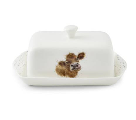 Royal Worcester Wrendale. Маслёнка 'Корова' 18 см