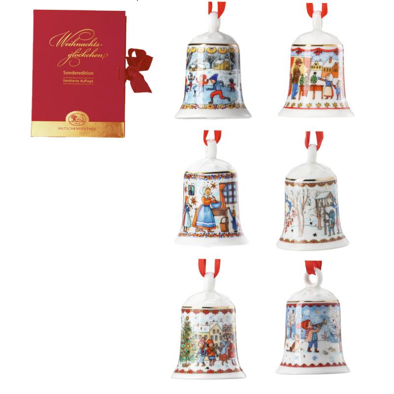 Hutschenreuther Annual Christmas Eve 2023. Лимитированный набор 6 колокольчиков