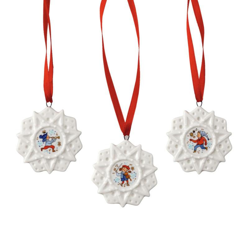 Hutschenreuther Annual Christmas Eve 2023. Набор 3 мини подвески