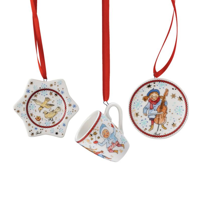 Hutschenreuther Annual Christmas Eve 2023. Набор 3 мини подвески №2